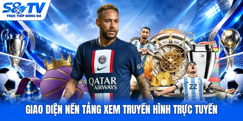 Giao diện nền tảng xem truyền hình trực tuyến 